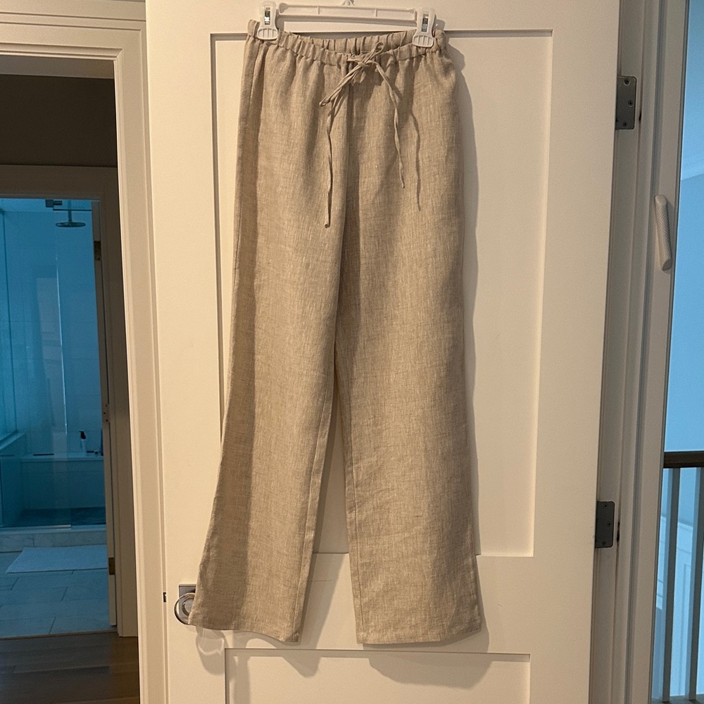 Reformation linen pants drawstring size xs